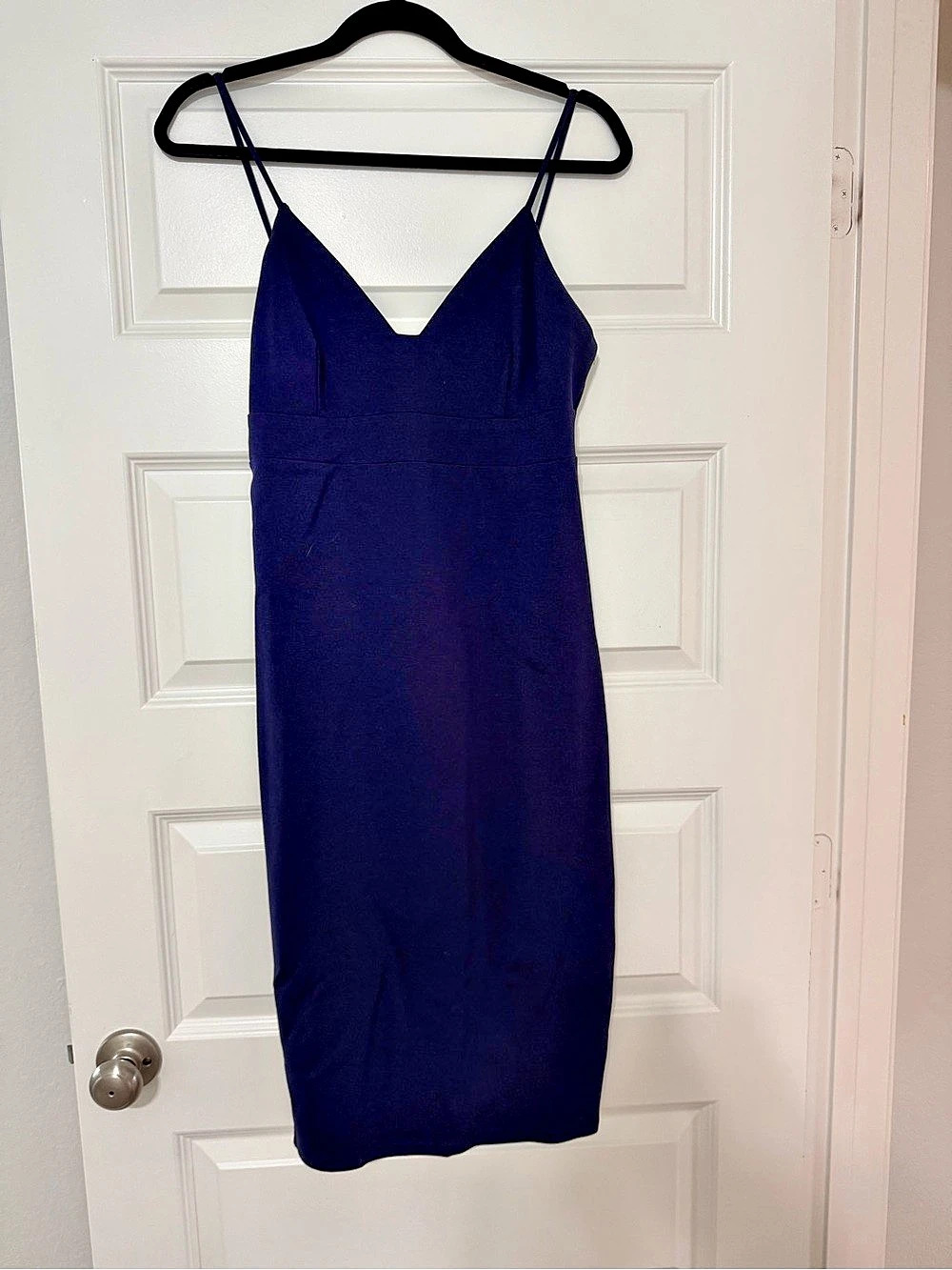 Lulus Midi Dress in Navy Blue Size Large Like New